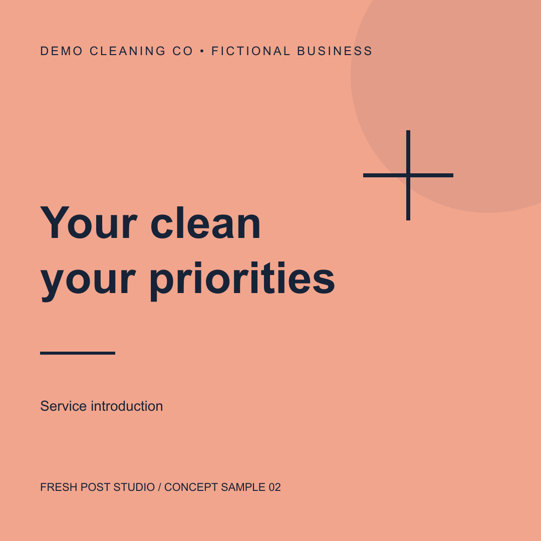 Fictional concept: Your clean your priorities