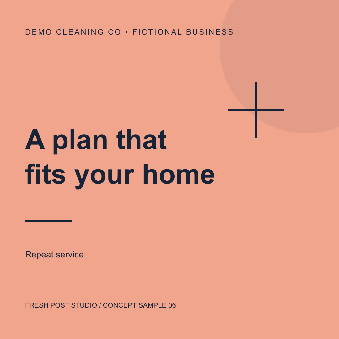 Fictional concept: A plan that fits your home